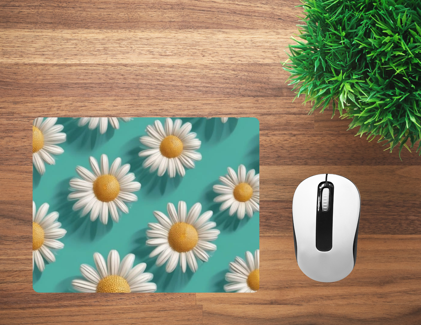 Blue Daisies Mouse Pad