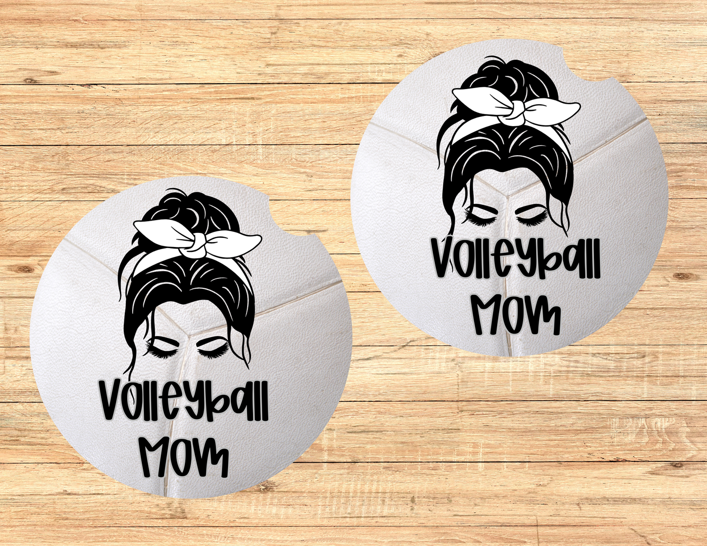 Volleyball Mom Car Coasters