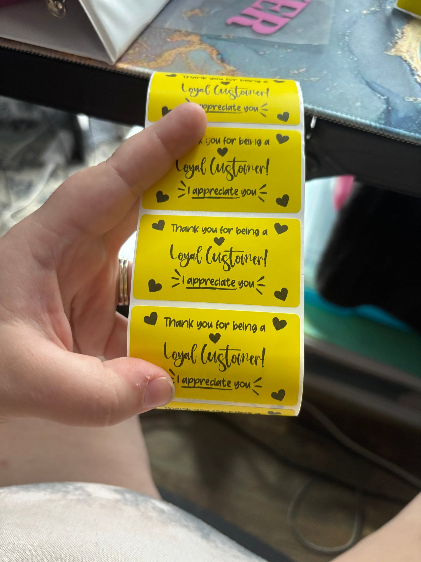 Loyal Customer Thermal Sticker
