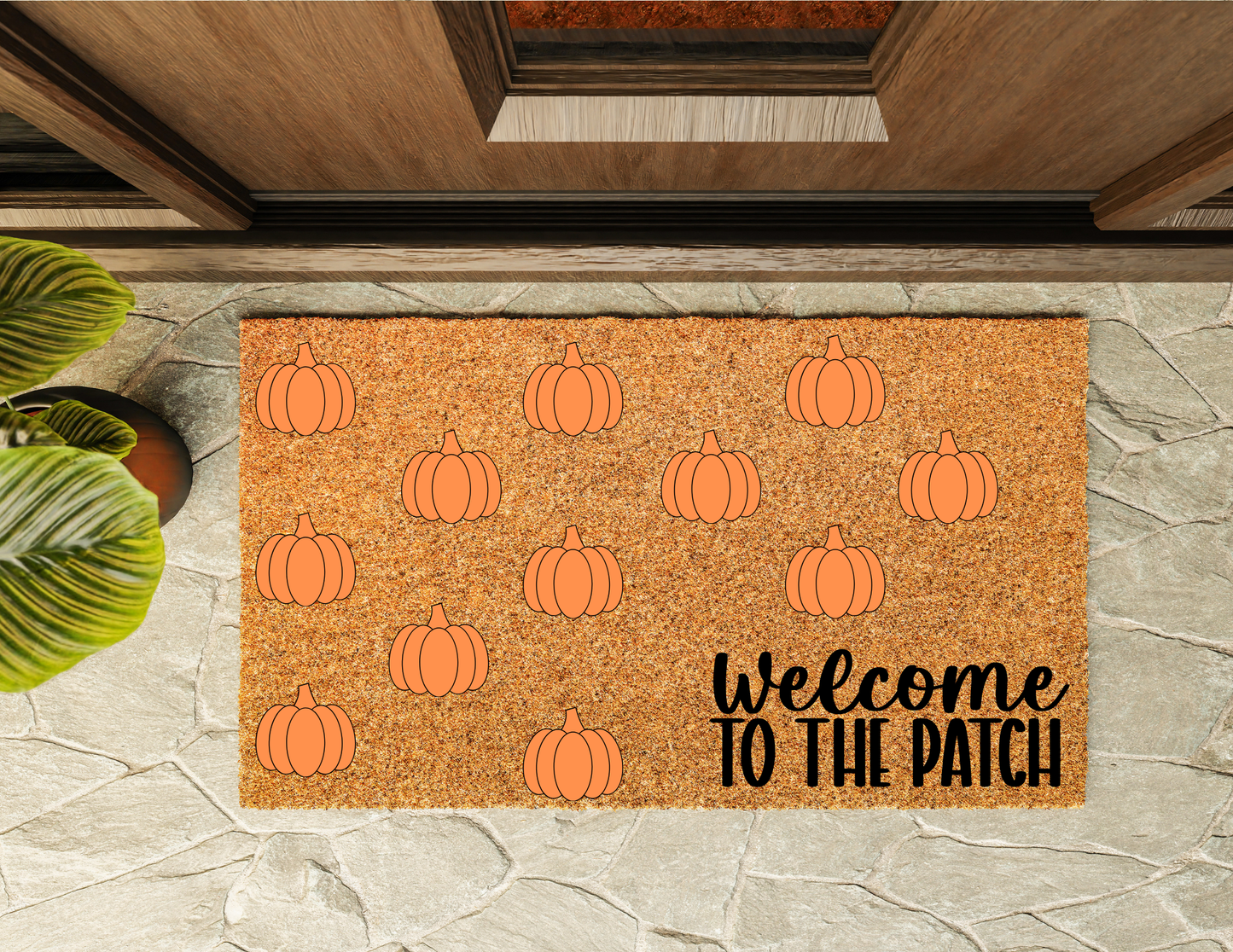 Welcome To The Patch Pumpkins Doormat