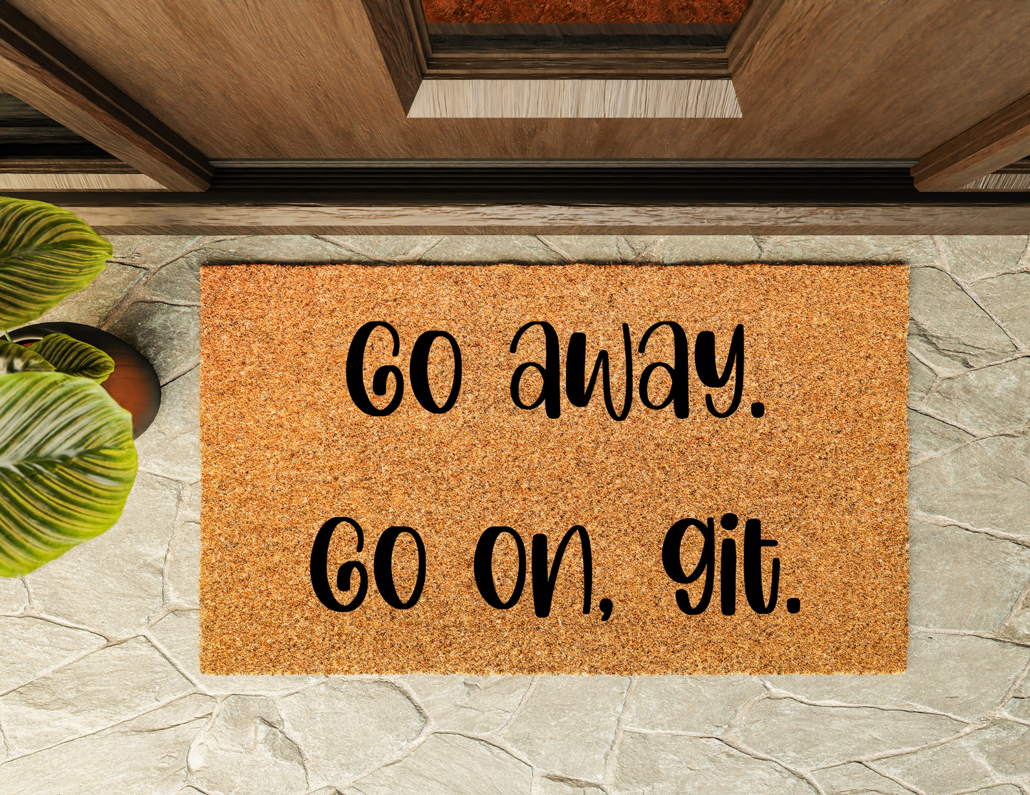Go Away Door Mat
