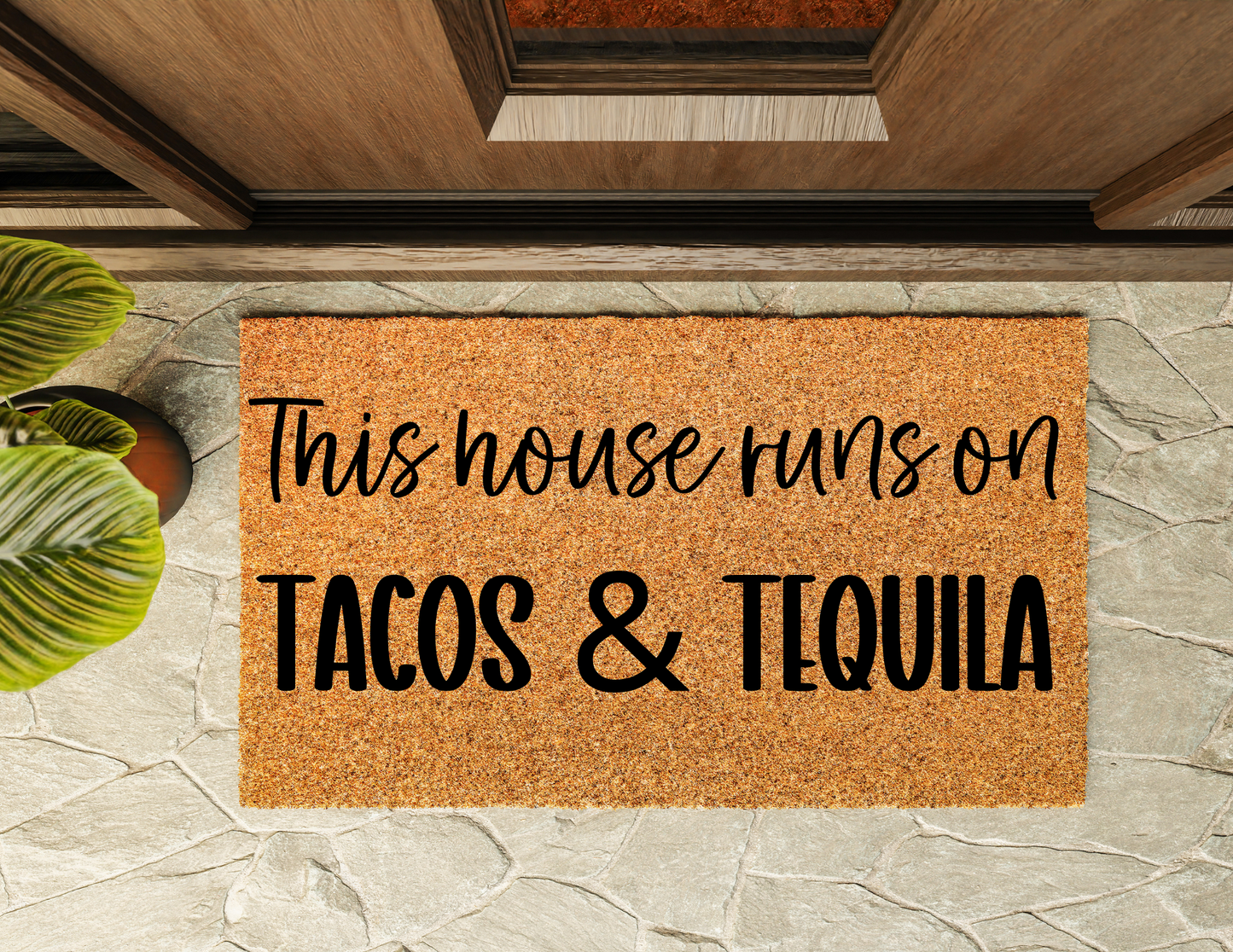 Tacos & Tequila Door Mat