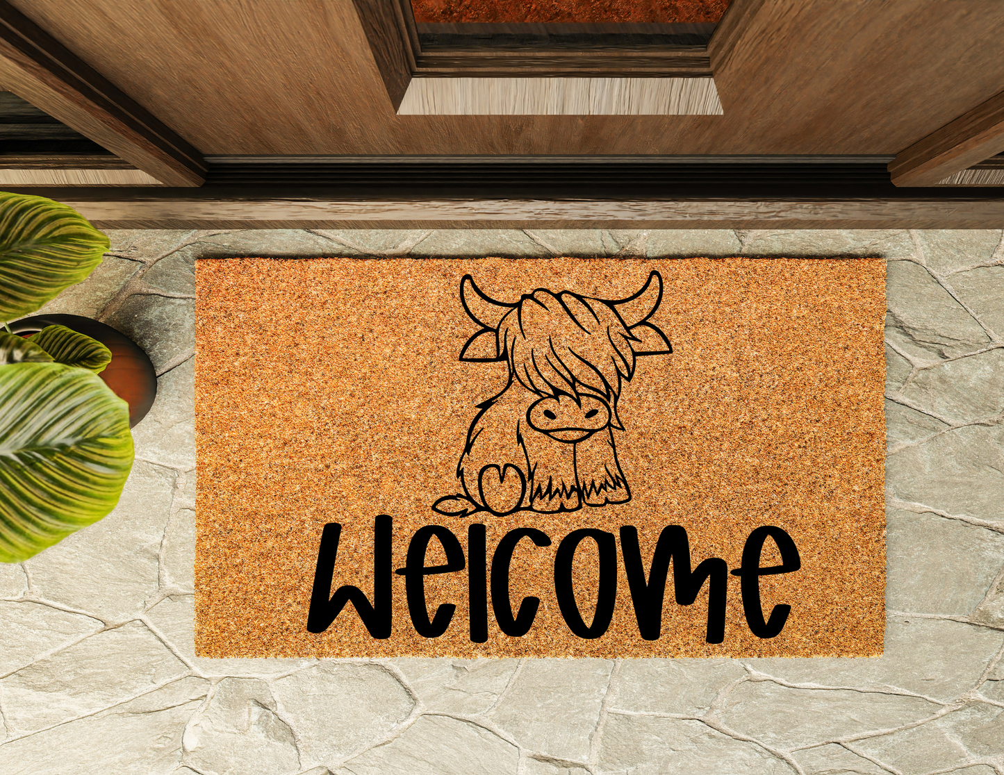 Cow Door Mat