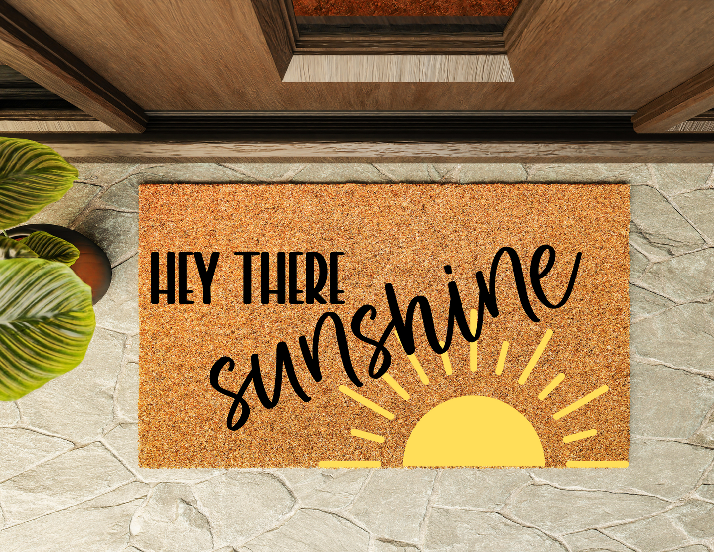 Hey There, Sunshine Door Mat