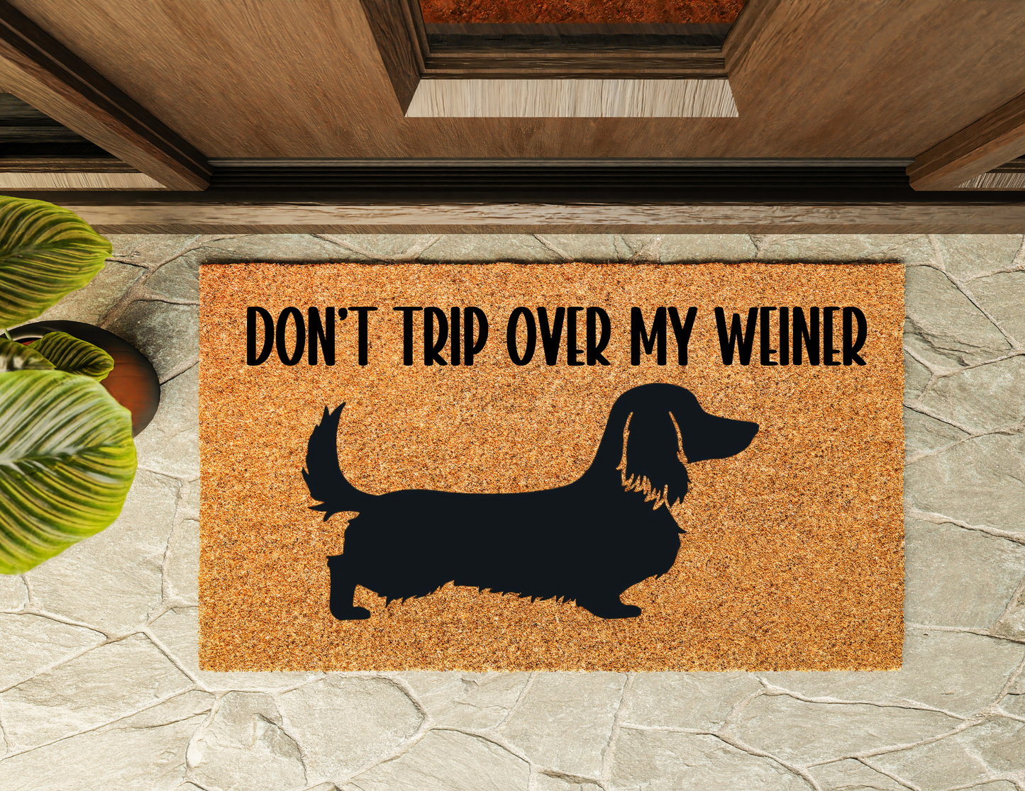 Dachshund Don’t Trip Door Mat