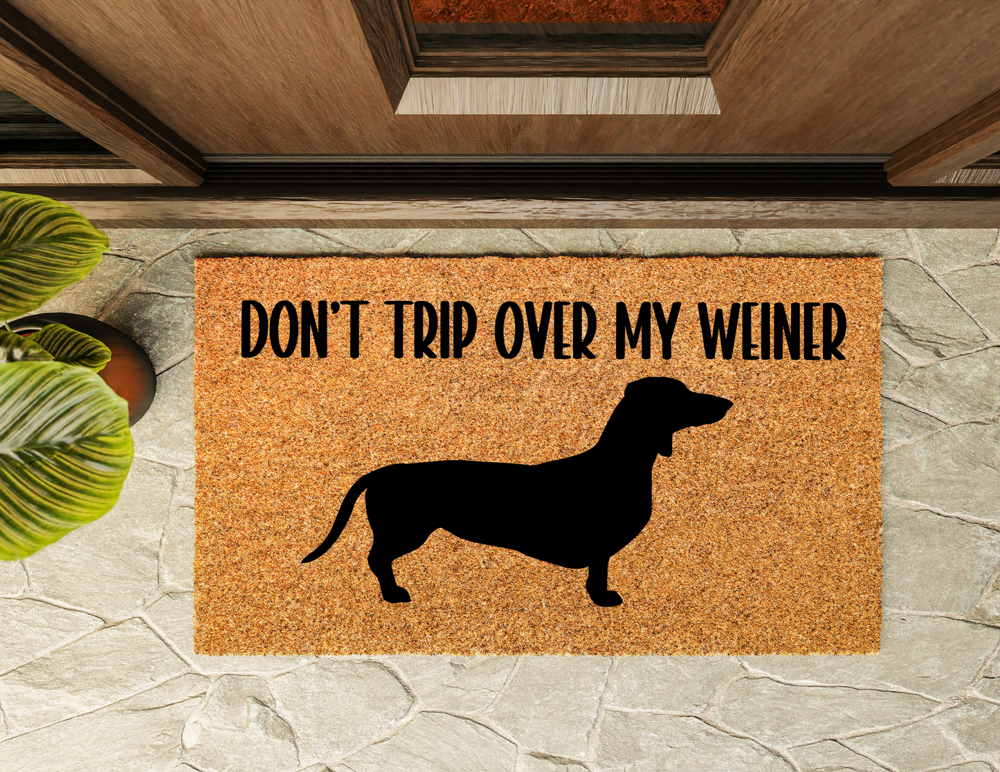 Dachshund Don’t Trip Door Mat