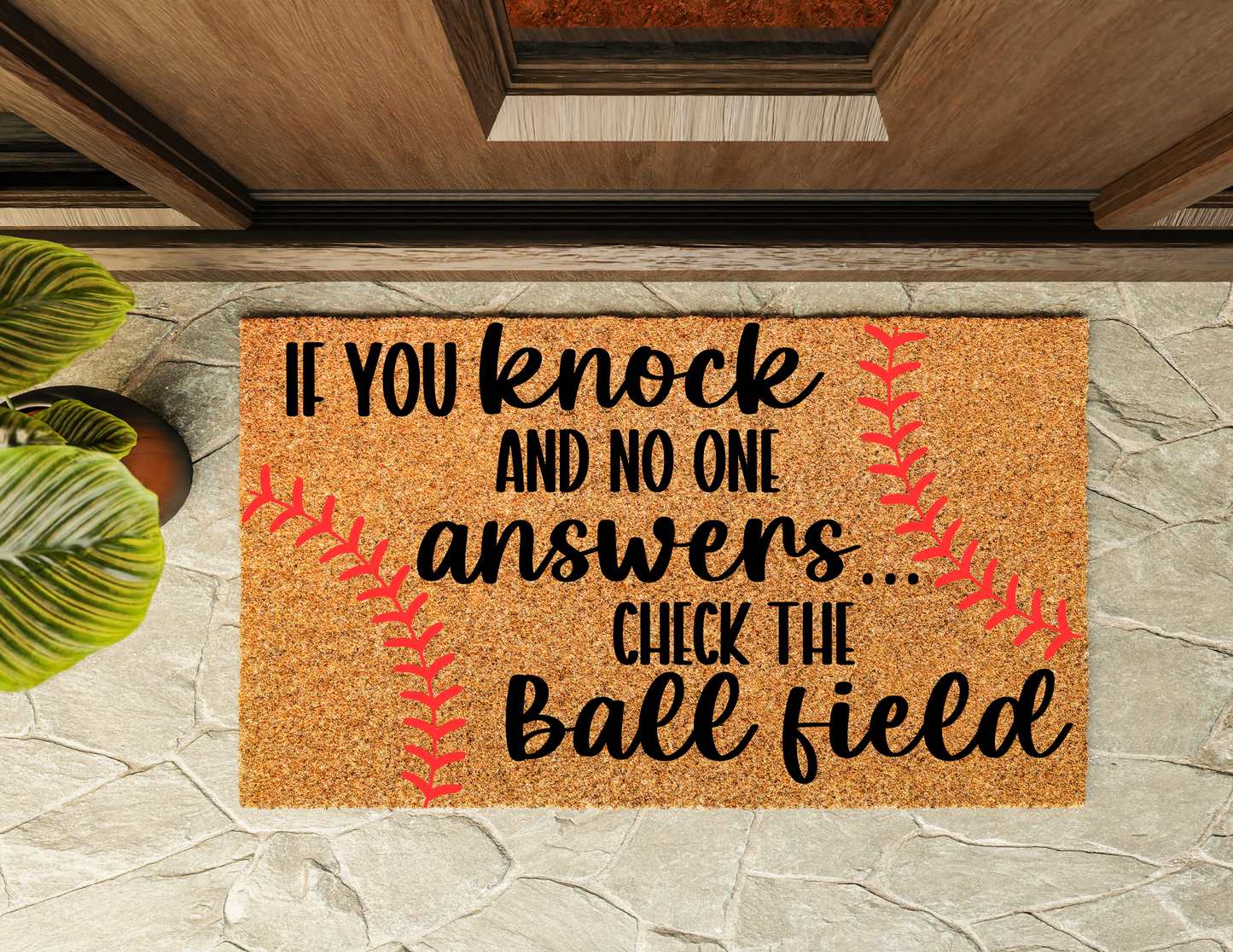 Ball Field Door Mat