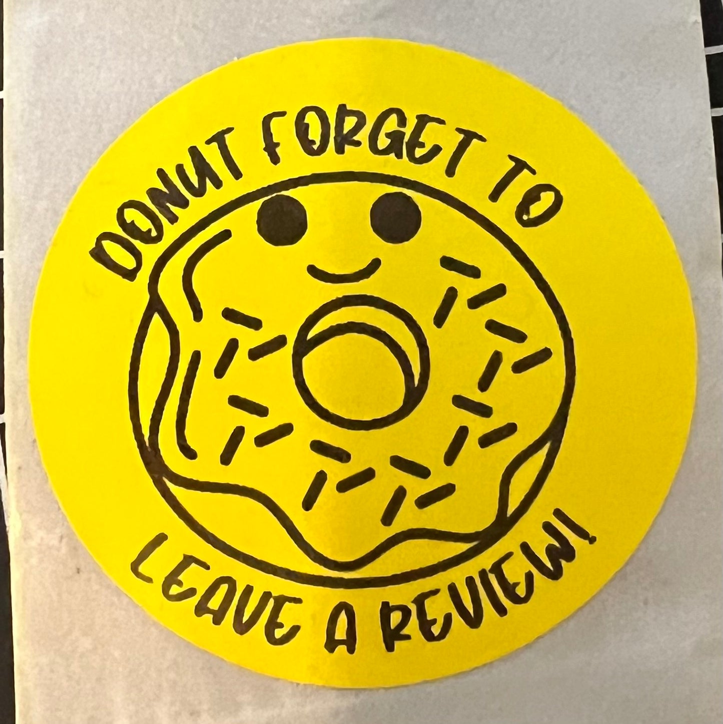 Donut Forget Thermal Sticker