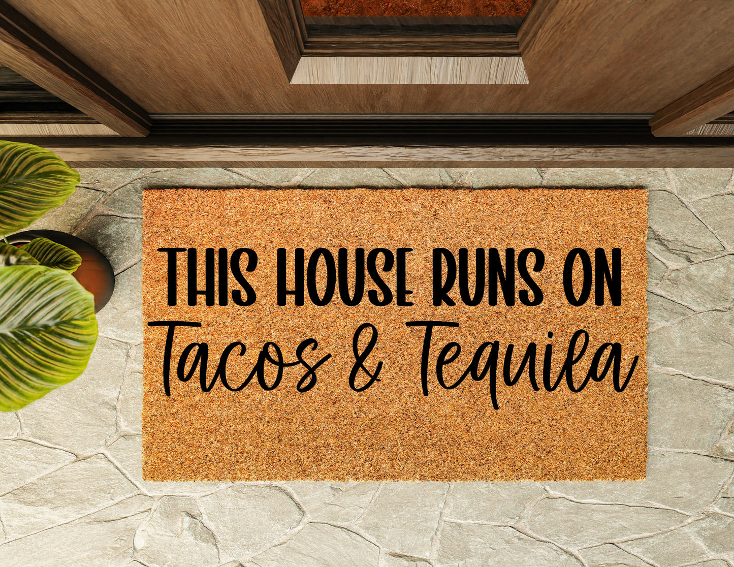 Tacos & Tequila Door Mat