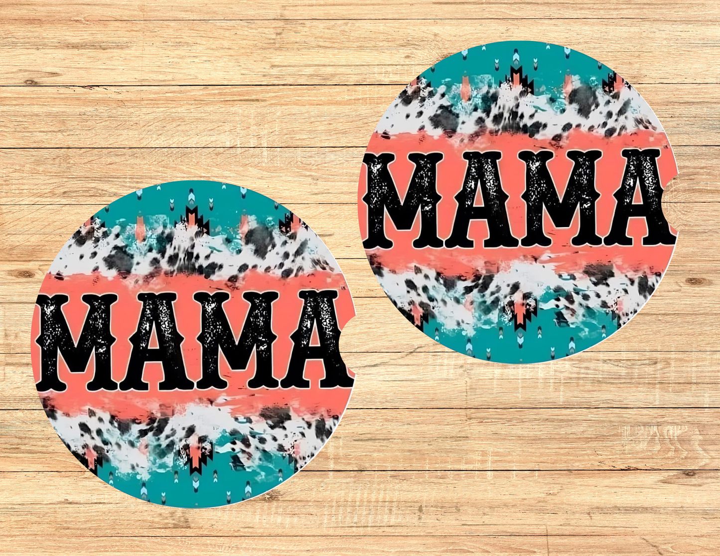 Western Mama Car Coasters