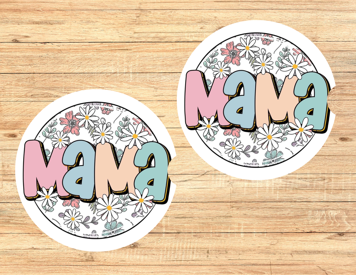Floral Mama Car Coasters