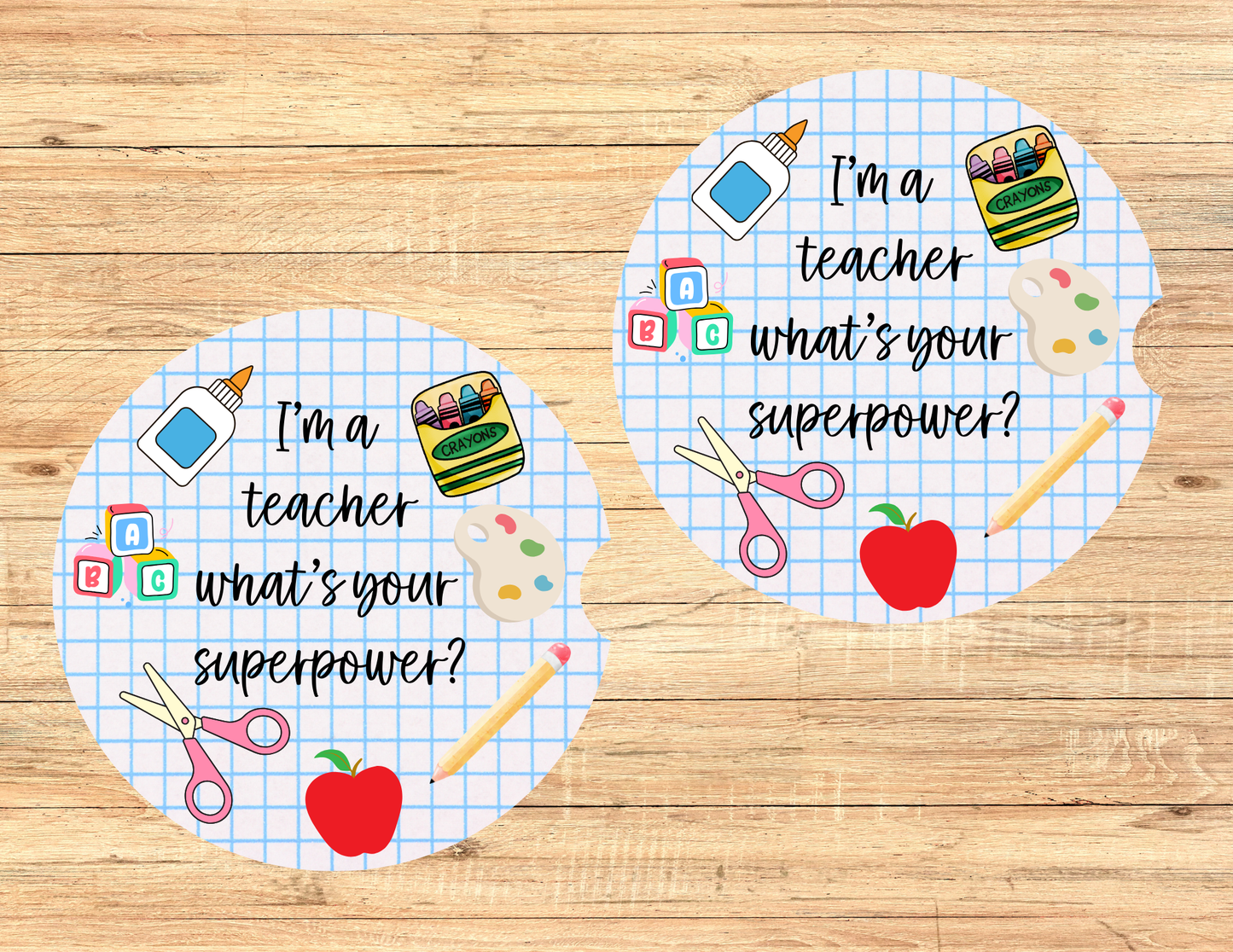 I’m A Teacher Car Coasters