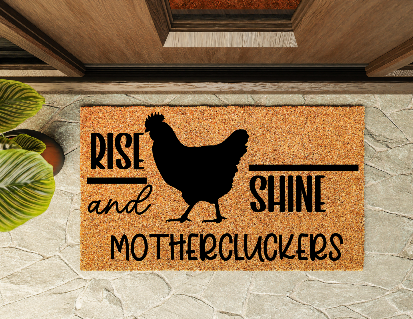 Rise and Shine Door Mat