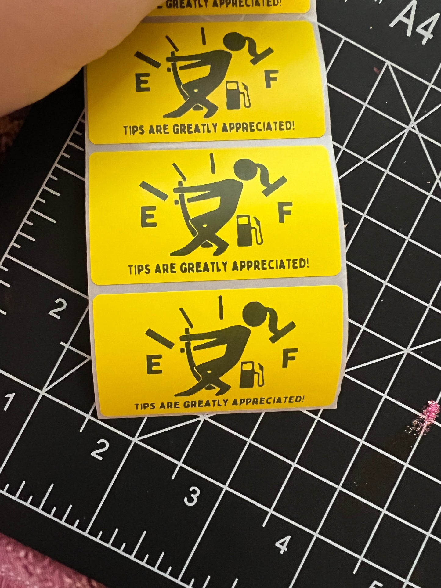 Tips Appreciated Thermal Sticker