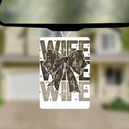 Camo Wife Car Freshie