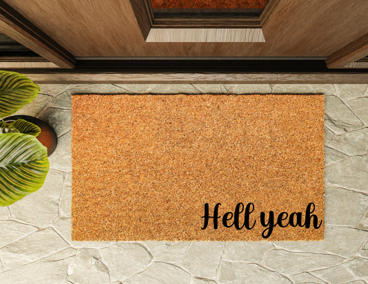 Hell Yeah Door Mat