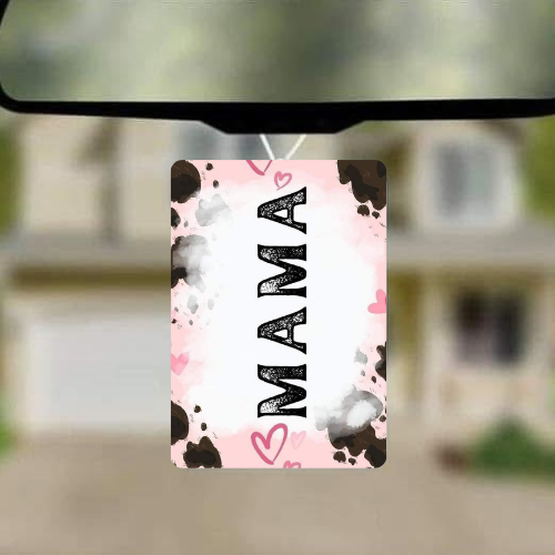 Pink Cow Mama Car Freshie