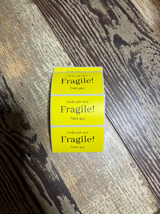 Fragile Thermal Sticker