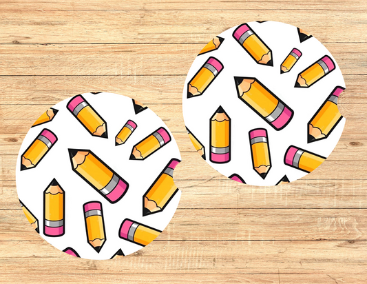 Pencils Car Coasters