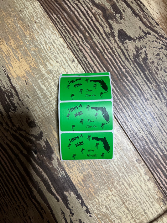 Happy Mail From Florida Thermal Sticker