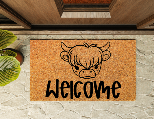 Cow Door Mat
