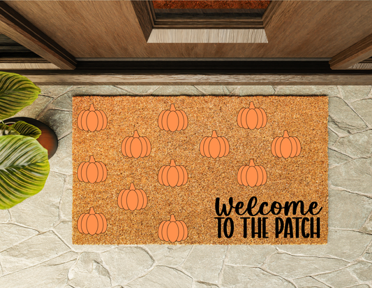 Welcome To The Patch Pumpkins Doormat