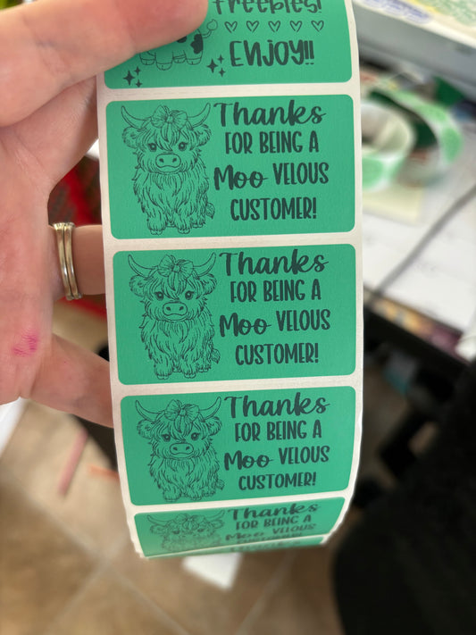Moovelous Customer Thermal Sticker