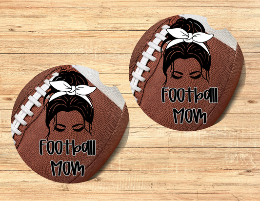Football Mom Car Coasters