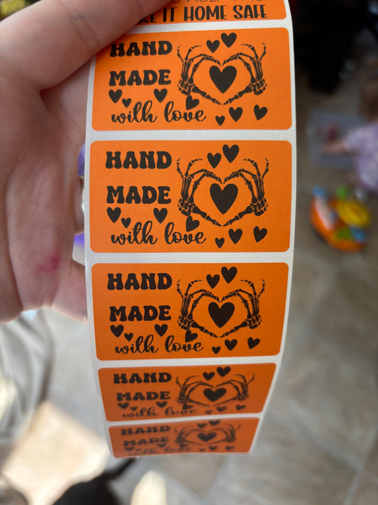 Handmade With Love Thermal Sticker