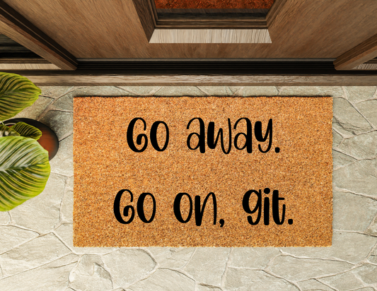 Go Away Door Mat