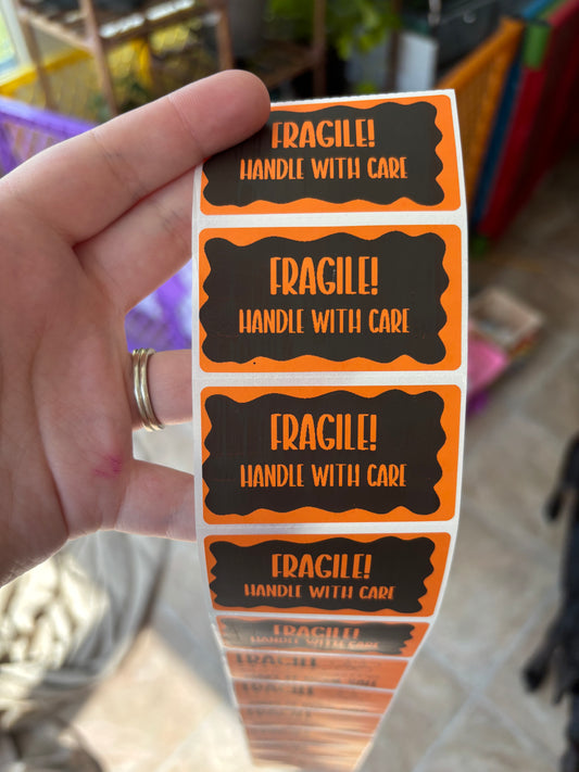 Fragile Thermal Sticker