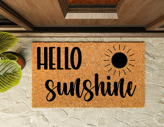 Hello Sunshine Door Mat