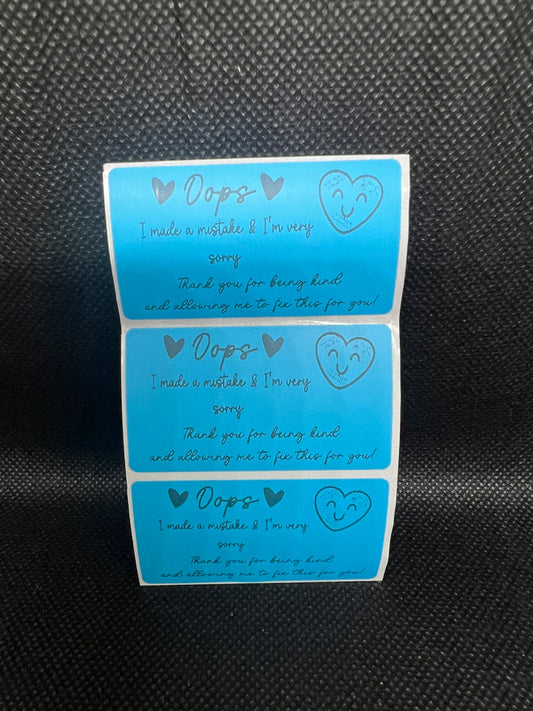 Mistake Thermal Sticker