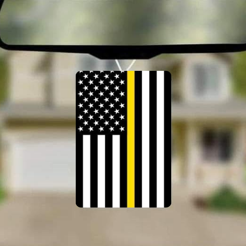 Thin Yellow Line Car Freshie