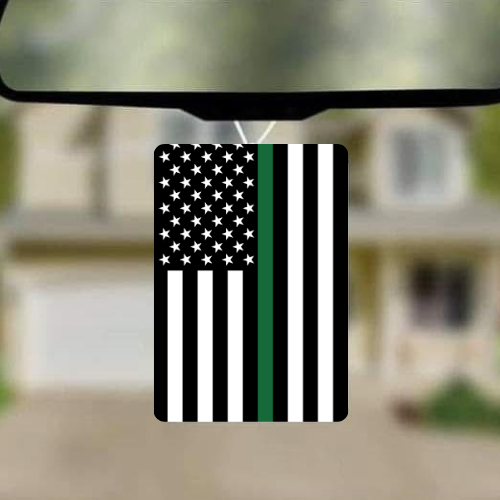 Thin Green Line Car Freshie