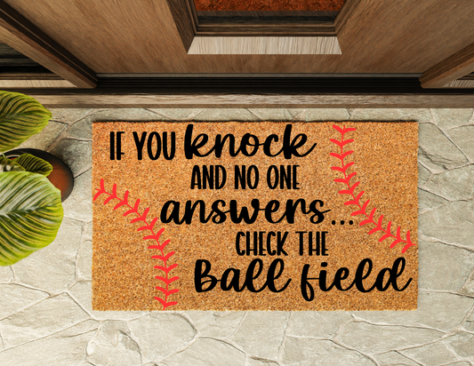 Ball Field Door Mat