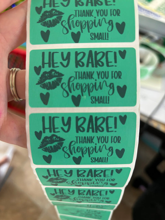 Hey Babe Thermal Sticker
