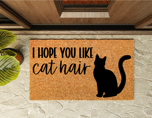 Hope You Like Cat Hair Door Mat