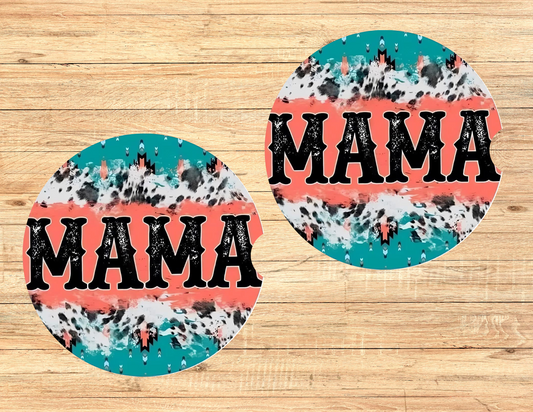 Western Mama Car Coasters