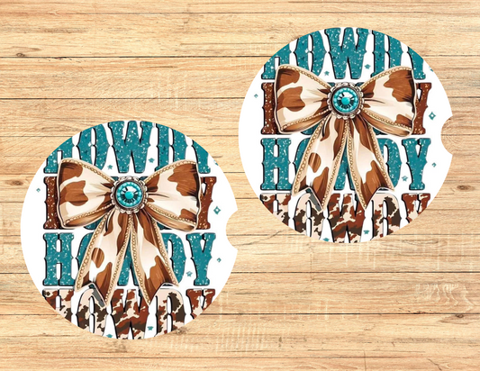Howdy Car Coasters