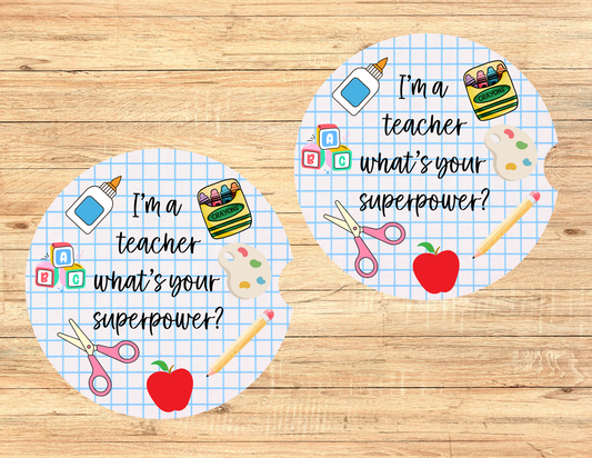 I’m A Teacher Car Coasters