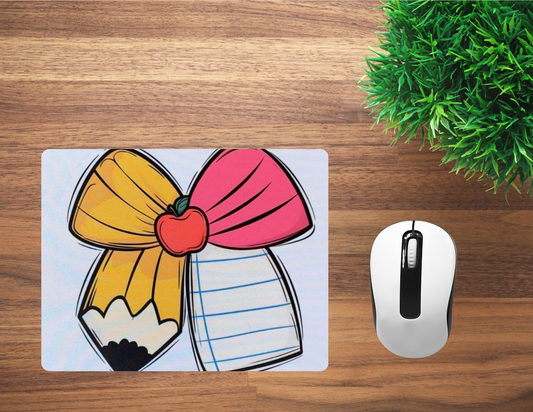 Pencil Bow Mouse Pad