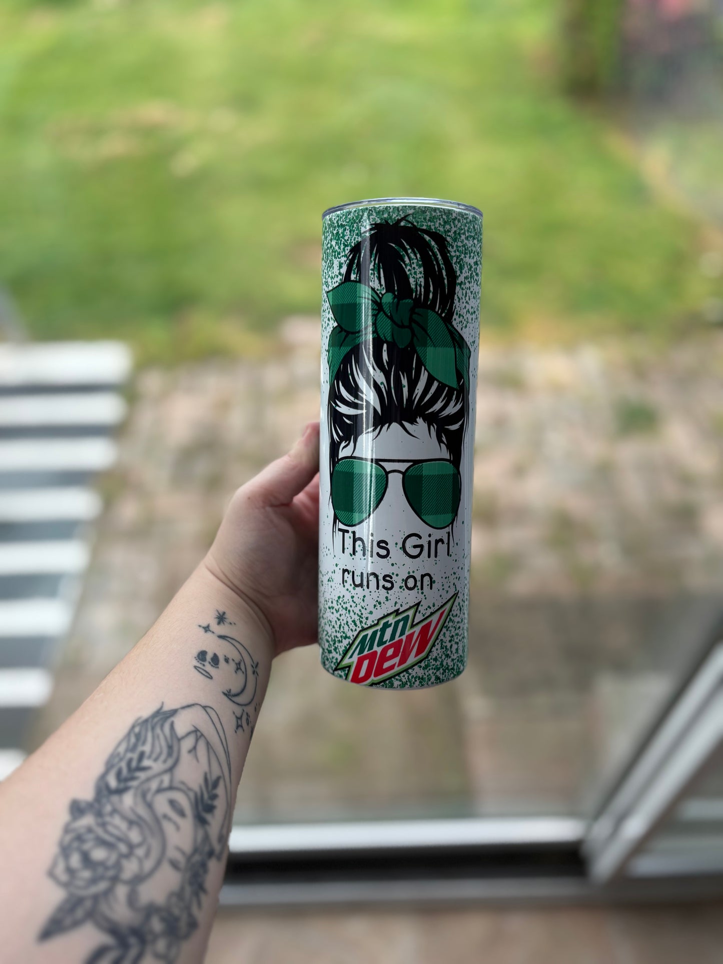 This Girl Runs on Mtn Dew Tumbler