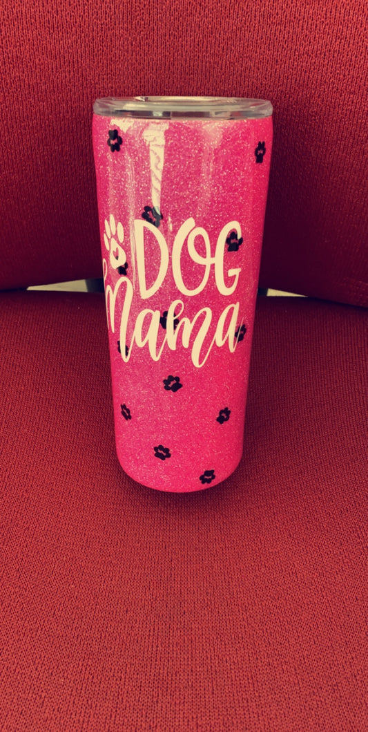 Pink Dog Mama Tumbler