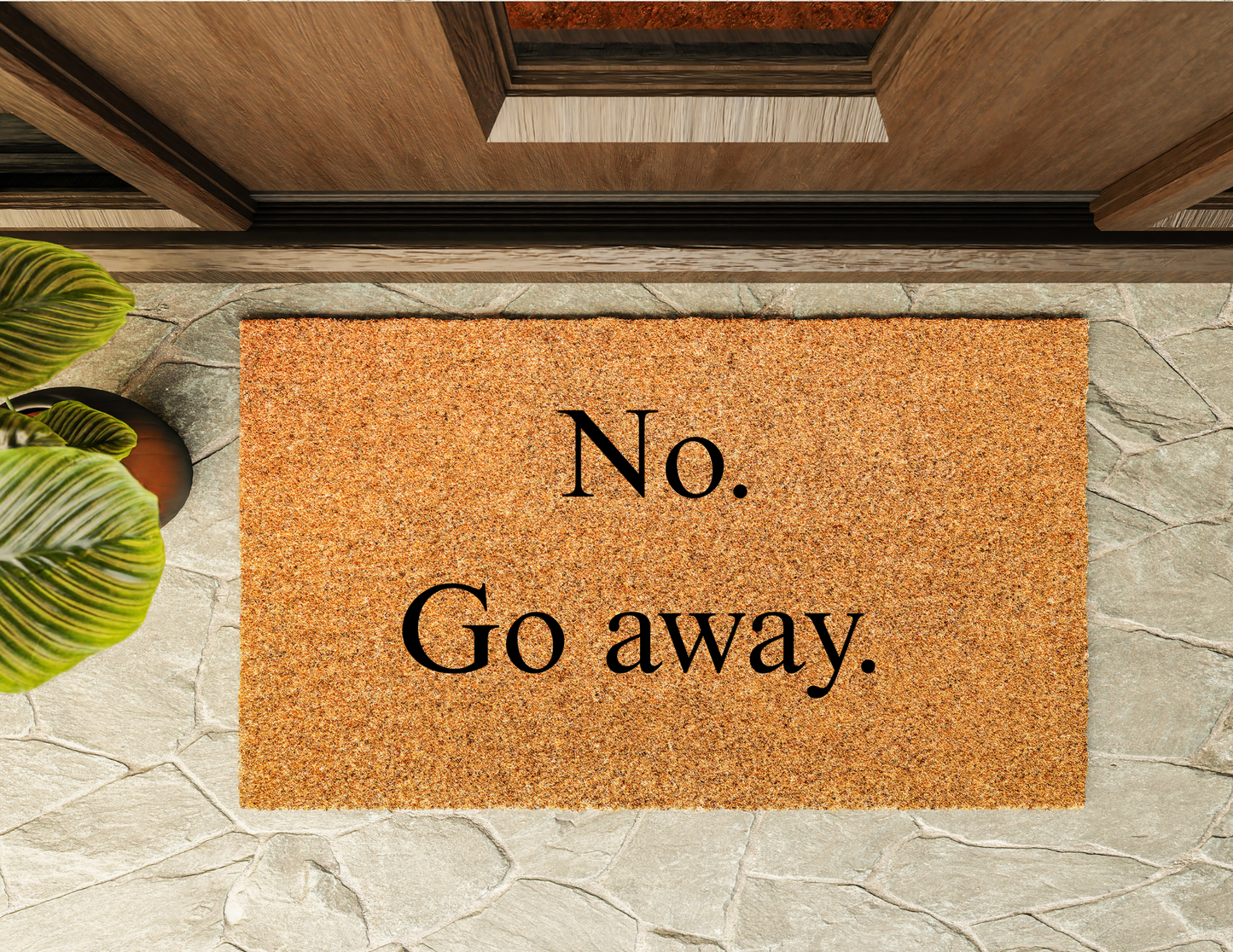 No. Go Away Door Mat