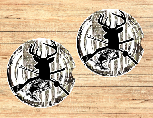 Camo Flag Car Coasters