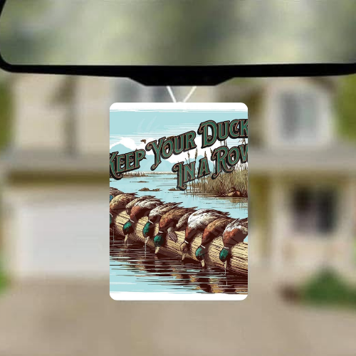 Ducks In A Row Car Freshie