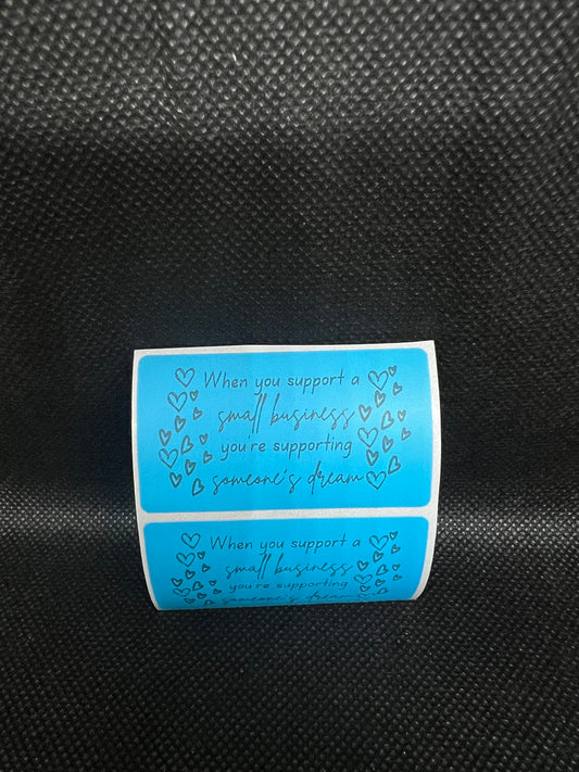 Support Small Thermal Sticker