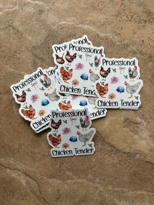 Professional Chicken Tender Waterproof Sticker