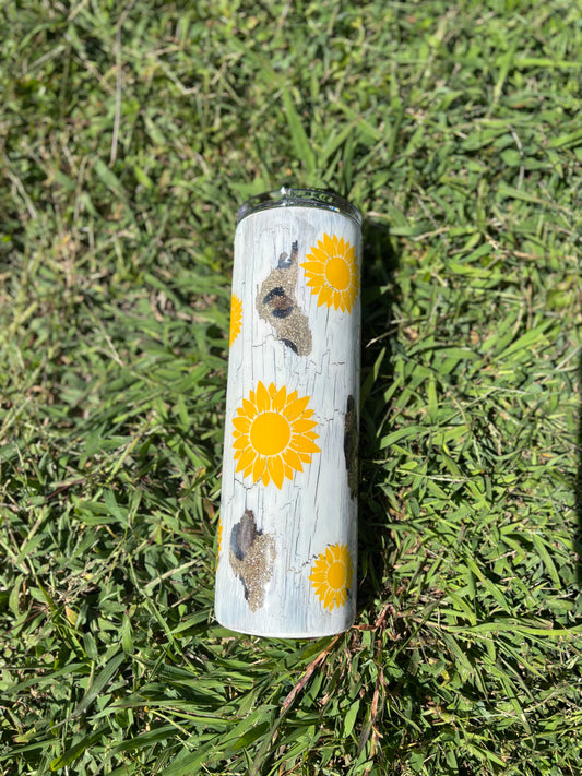 Leopard Peek-a-boo Woodgrain Tumbler